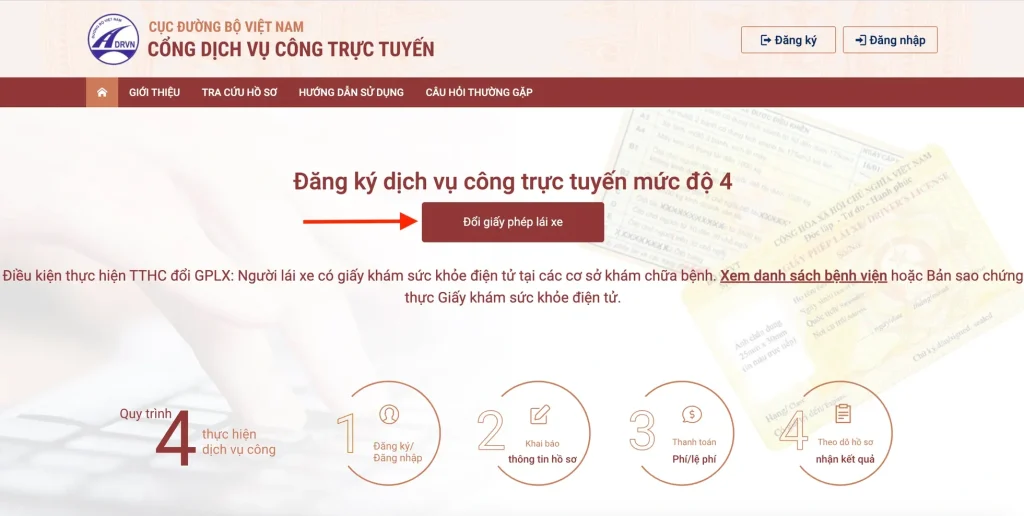 Hướng dẫn công dân làm thủ tục cấp đổi giấy phép lái xe
